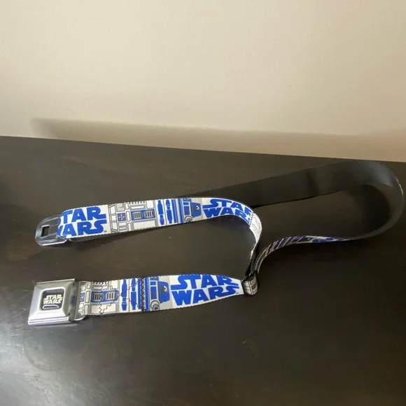 Star Wars white blue silver Buckle Down belt - Picture 12 of 12